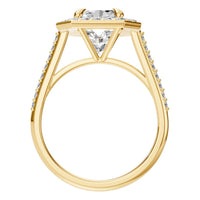 RI-0073 Yellow Gold Ring SET - Top View