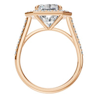 RI-0073 Rose Gold Ring SET - Top View