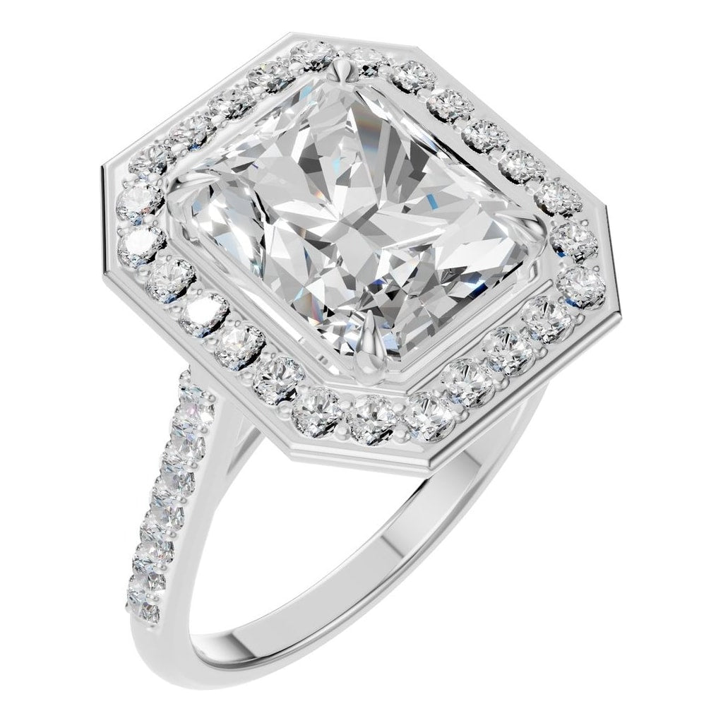 RI-0073 White Gold Ring SET - Main View