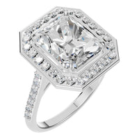 RI-0073 White Gold Ring SET - Main View
