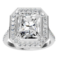 RI-0073 White Gold Ring SET - Front View
