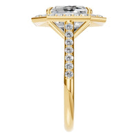 RI-0073 Yellow Gold Ring SET - Side View