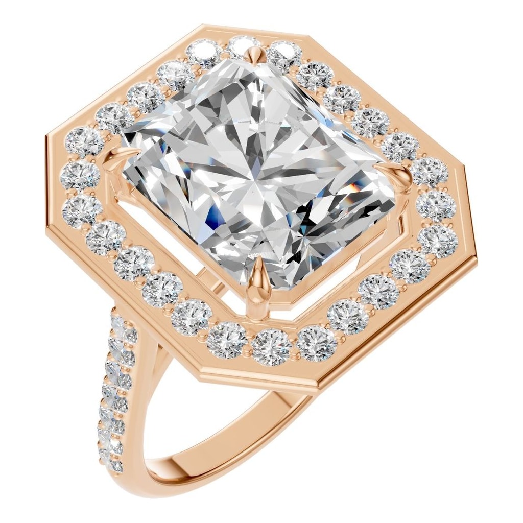 RI-0073 Rose Gold Ring SET - Main View