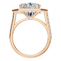 RI-0073 Rose Gold Ring SET - Top View