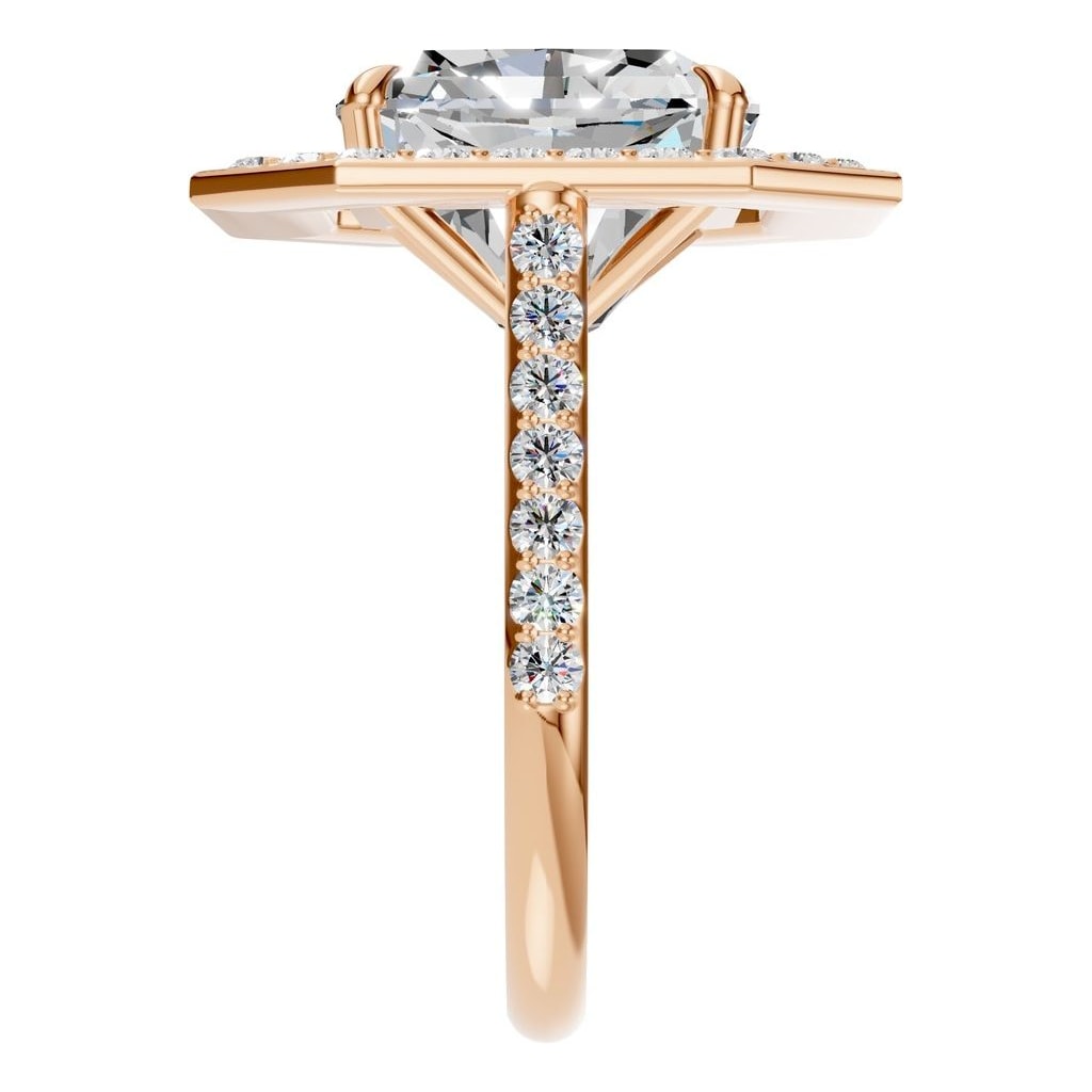 RI-0073 Rose Gold Ring SET - Side View
