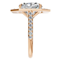 RI-0073 Rose Gold Ring SET - Side View