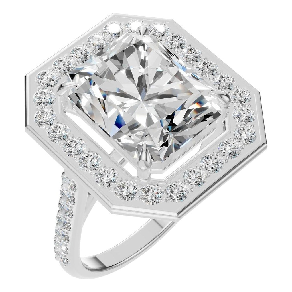 RI-0073 White Gold Ring SET - Main View