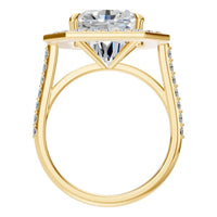 RI-0073 Yellow Gold Ring SET - Top View