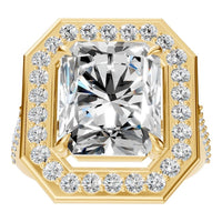 RI-0073 Yellow Gold Ring SET - Front View