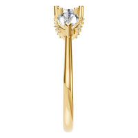 RI-0323 Yellow Gold Ring SET - Side View