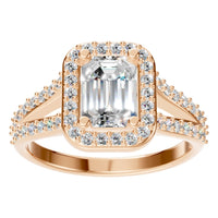 RI-0395 Rose Gold Ring SET - Front View