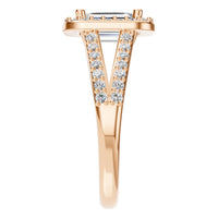 RI-0395 Rose Gold Ring SET - Side View