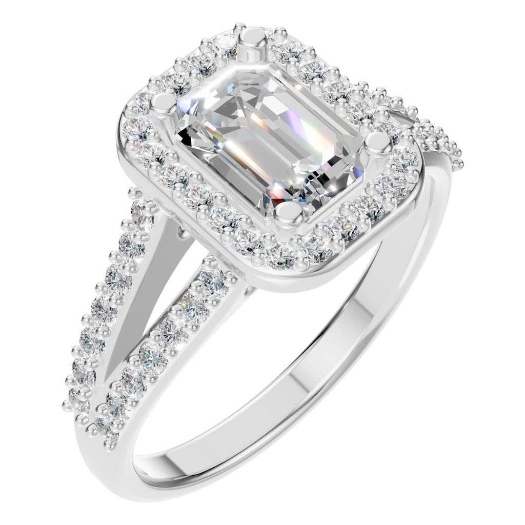 RI-0395 White Gold Ring SET - Main View