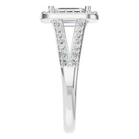 RI-0395 White Gold Ring SET - Side View