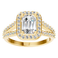 RI-0395 Yellow Gold Ring SET - Front View