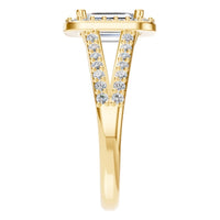 RI-0395 Yellow Gold Ring SET - Side View