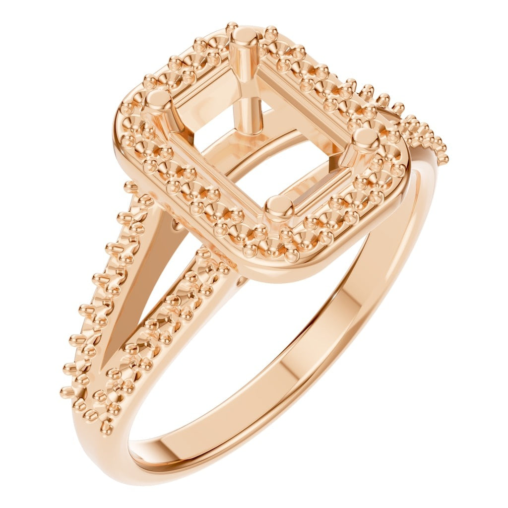 RI-0395 Rose Gold Ring UNSET - Main View