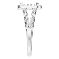 RI-0395 White Gold Ring UNSET - Side View