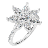 RI-0462 White Gold Ring SET - Main View