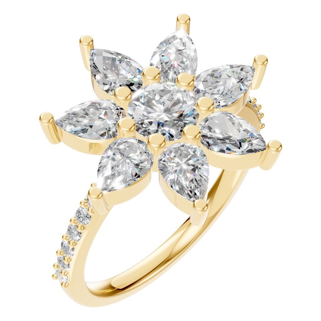 RI-0462 Yellow Gold Ring SET - Main View
