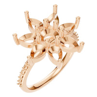 RI-0462 Rose Gold Ring UNSET - Main View