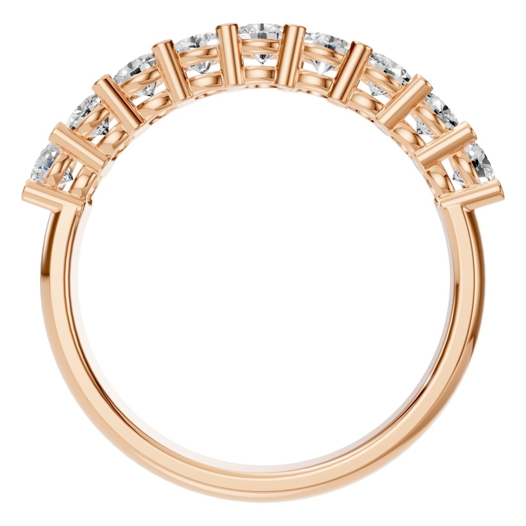 RI-0473 Rose Gold Ring SET - Top View