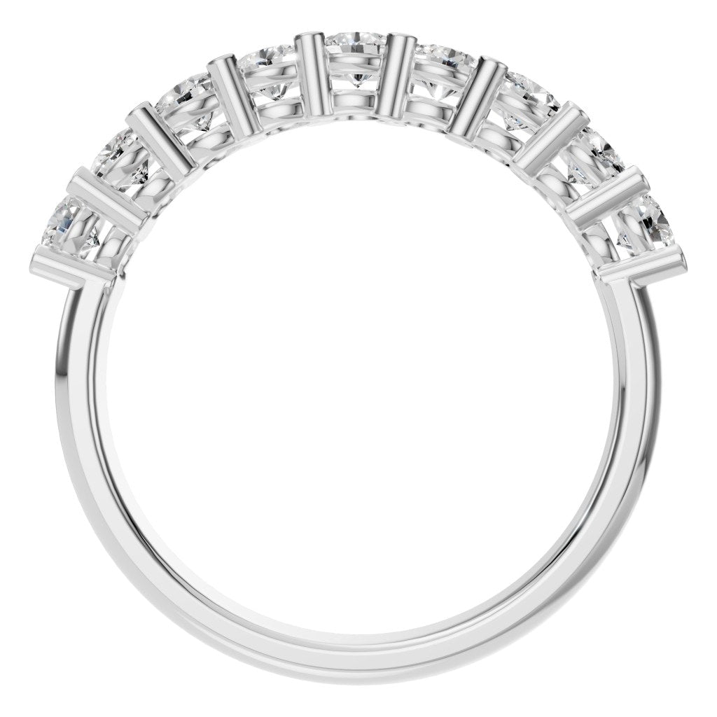 RI-0473 White Gold Ring SET - Top View
