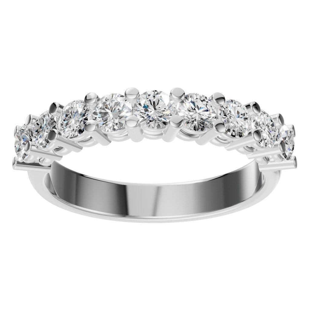 RI-0473 White Gold Ring SET - Front View