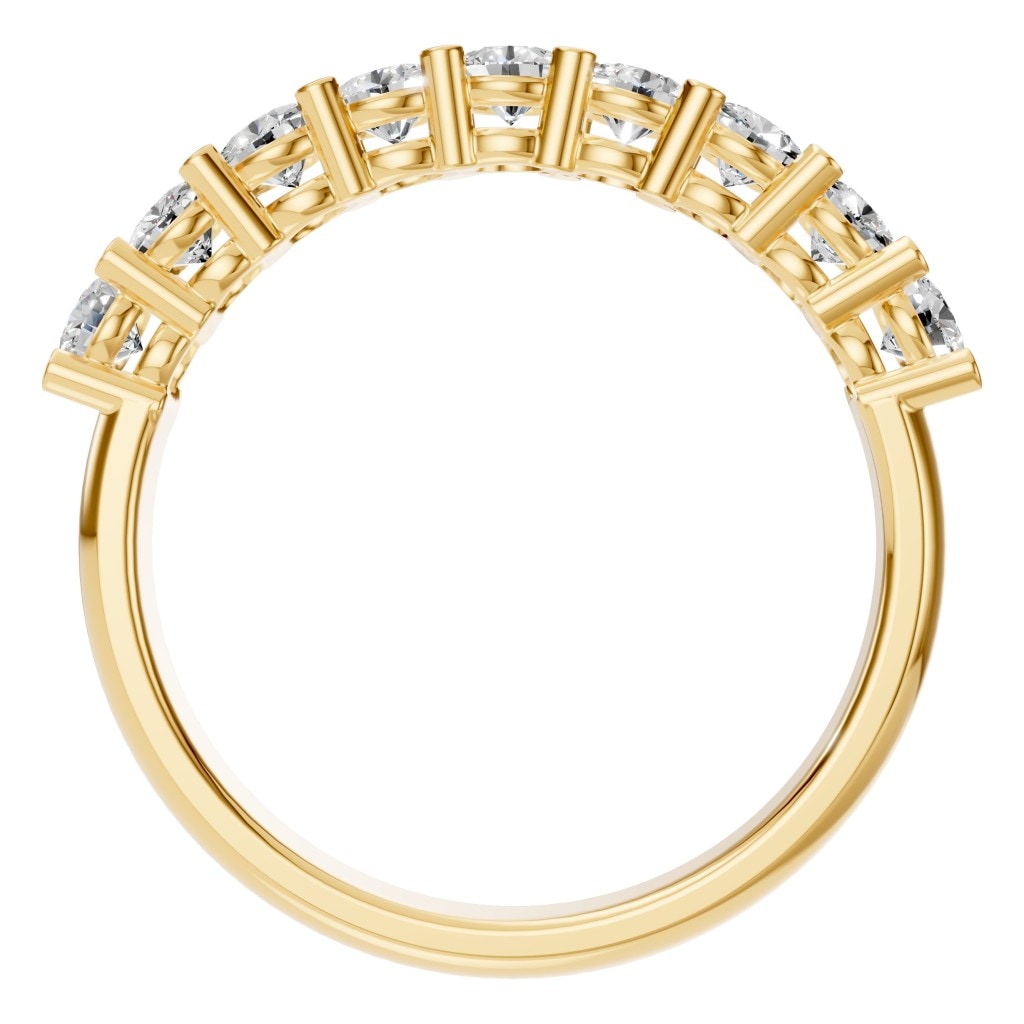 RI-0473 Yellow Gold Ring SET - Top View