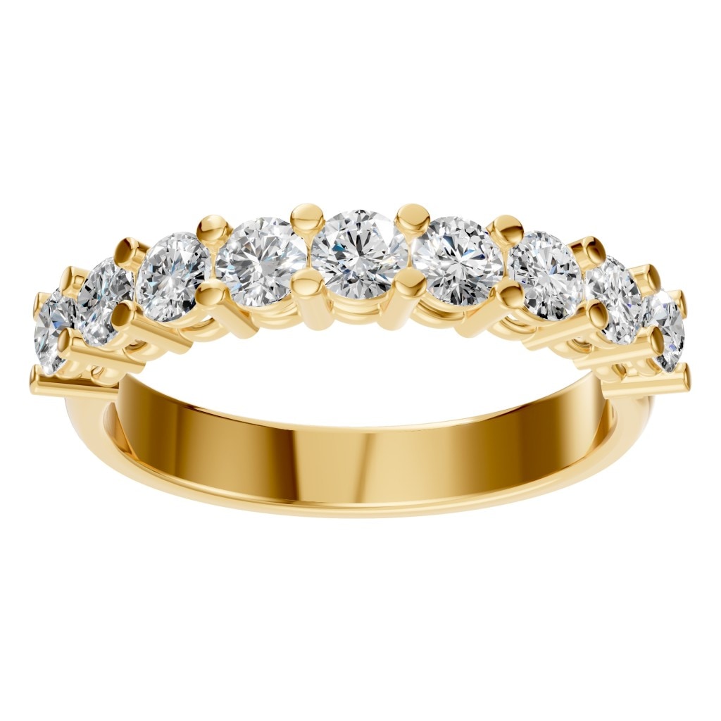 RI-0473 Yellow Gold Ring SET - Front View