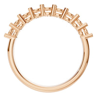 RI-0473 Rose Gold Ring UNSET - Top View