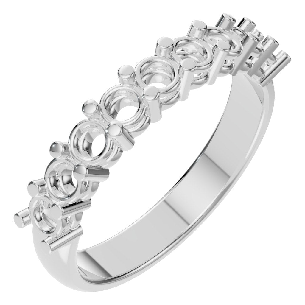 RI-0473 White Gold Ring UNSET - Main View