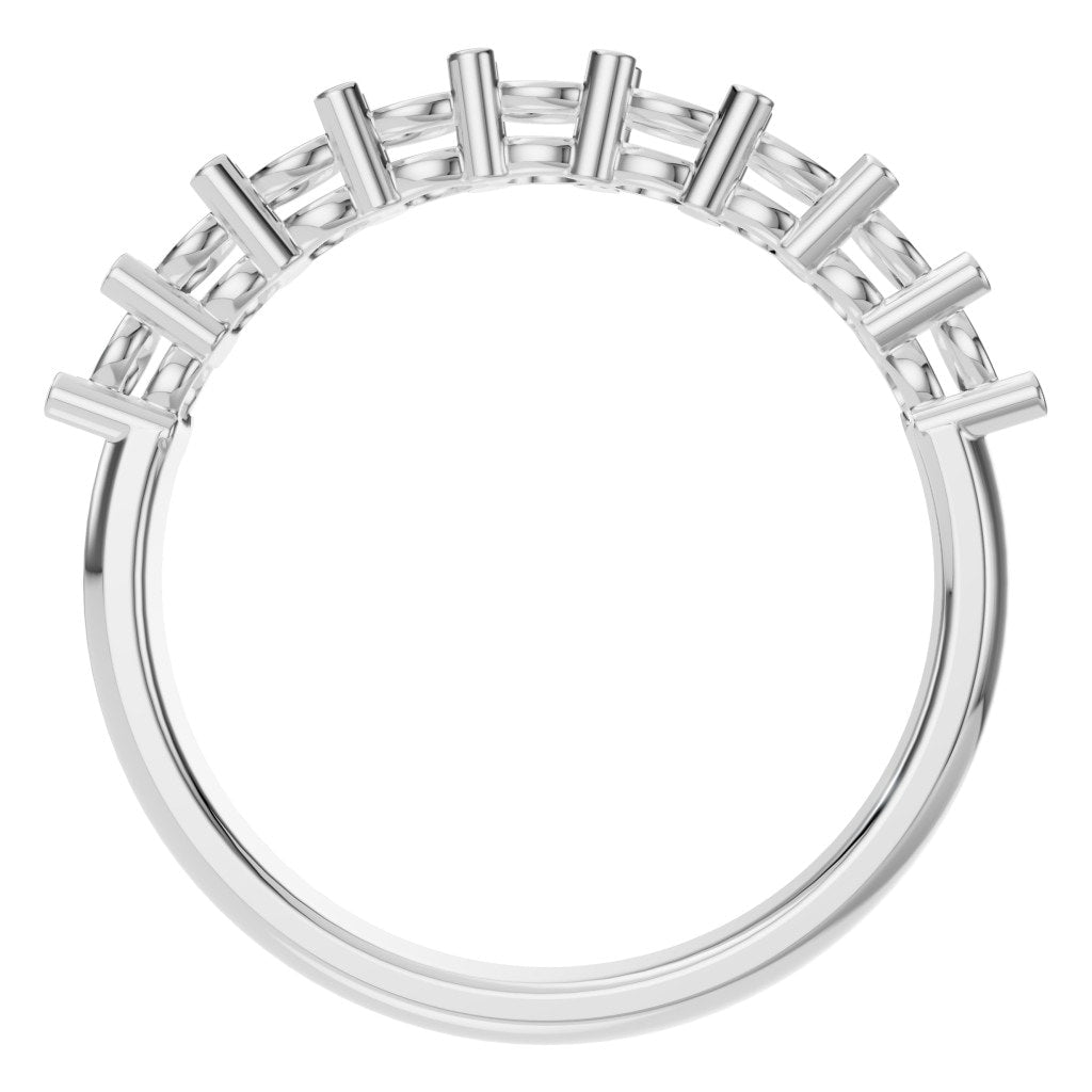 RI-0473 White Gold Ring UNSET - Top View