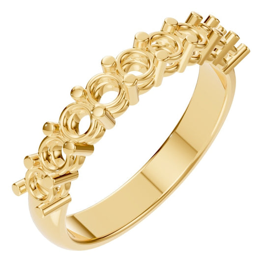 RI-0473 Yellow Gold Ring UNSET - Main View