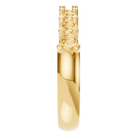 RI-0473 Yellow Gold Ring UNSET - Side View