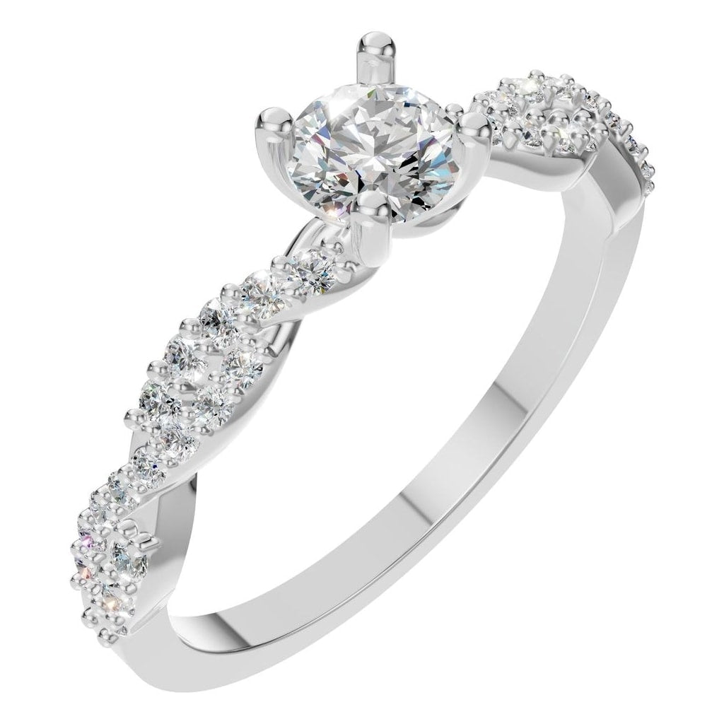 RI-0524 White Gold Ring SET - Main View