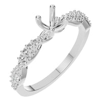 RI-0524 White Gold Ring UNSET - Main View