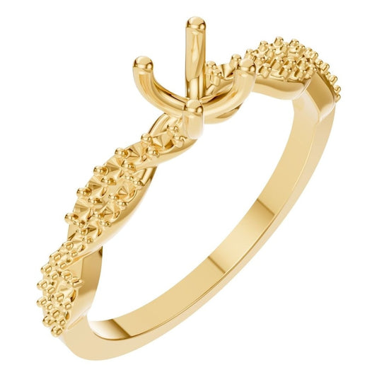 RI-0524 Yellow Gold Ring UNSET - Main View
