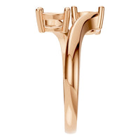 RI-0549 Rose Gold Ring UNSET - Side View