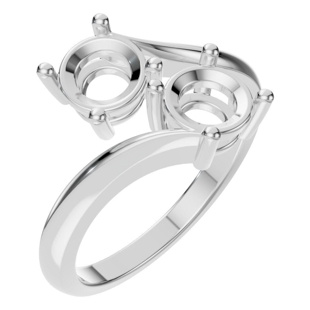 RI-0549 White Gold Ring UNSET - Main View