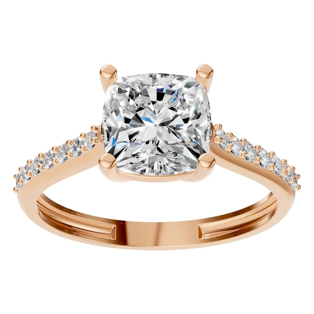 RI-0644 Rose Gold Ring SET - Front View