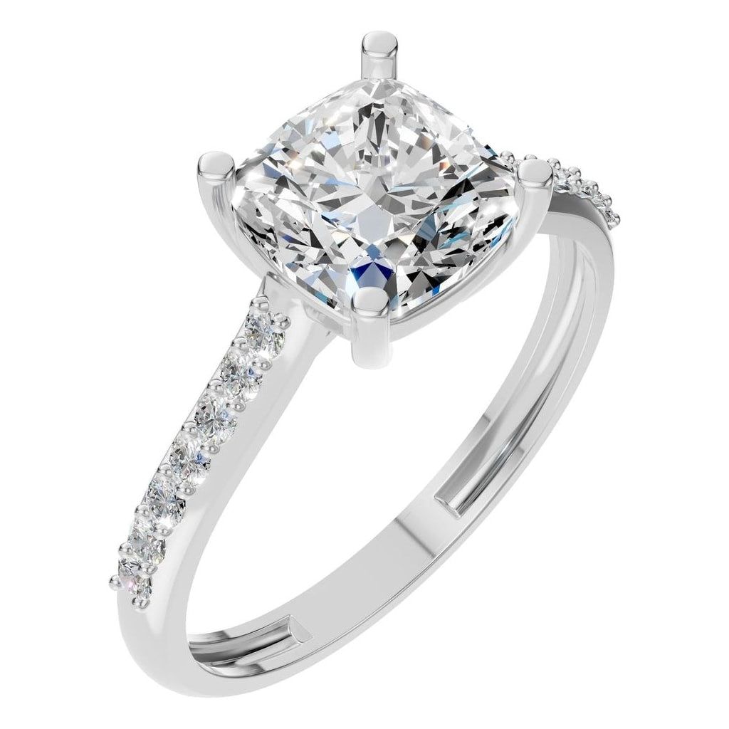 RI-0644 White Gold Ring SET - Main View