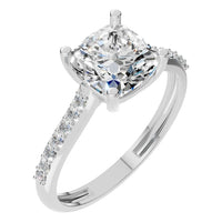 RI-0644 White Gold Ring SET - Main View