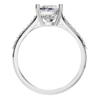 RI-0644 White Gold Ring SET - Top View