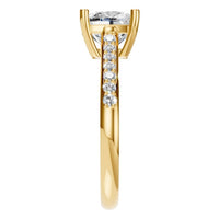 RI-0644 Yellow Gold Ring SET - Side View