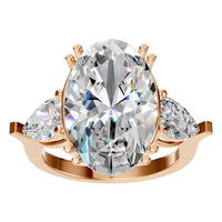 RI-0744 Rose Gold Ring SET - Front View