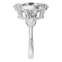 RI-0744 White Gold Ring SET - Side View