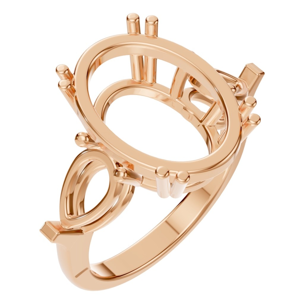 RI-0744 Rose Gold Ring UNSET - Main View