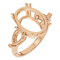 RI-0744 Rose Gold Ring UNSET - Main View