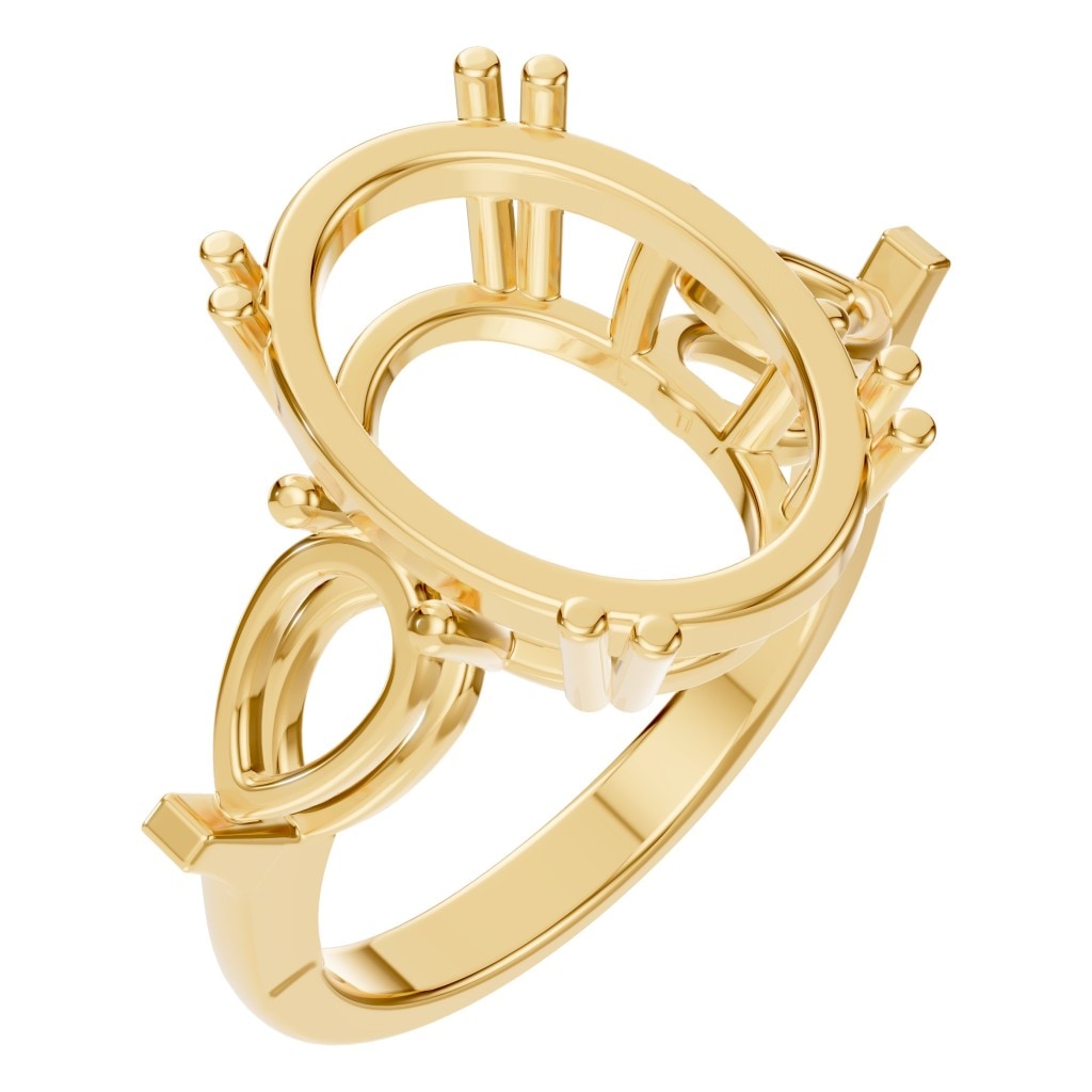 RI-0744 Yellow Gold Ring UNSET - Main View